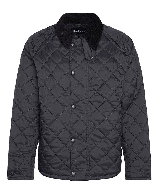 Barbour Oversized Transport Quilted Jacket Classic Black | BABO87385