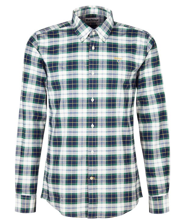 Barbour Oxbridge Tartan Tailored Shirt Ivy Tartan | BABO87602