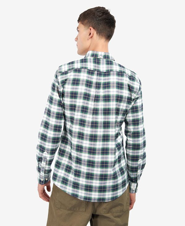 Barbour Oxbridge Tartan Tailored Shirt Ivy Tartan | BABO87602