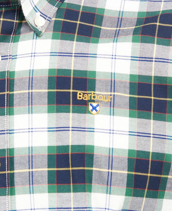 Barbour Oxbridge Tartan Tailored Shirt Ivy Tartan | BABO87602