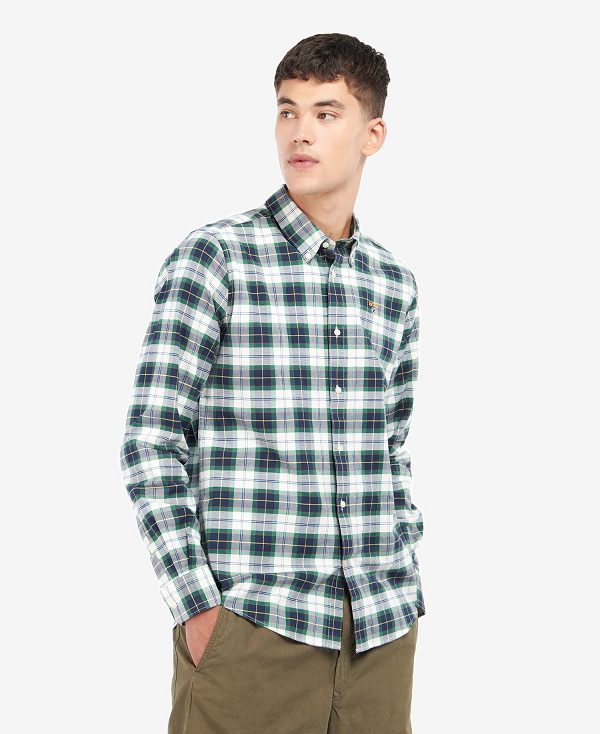 Barbour Oxbridge Tartan Tailored Shirt Ivy Tartan | BABO87602