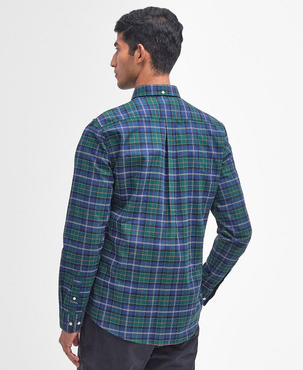 Barbour Oxbridge Tartan Tailored Shirt Summer Ivy | BABO87589