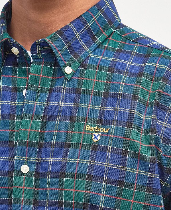 Barbour Oxbridge Tartan Tailored Shirt Summer Ivy | BABO87589