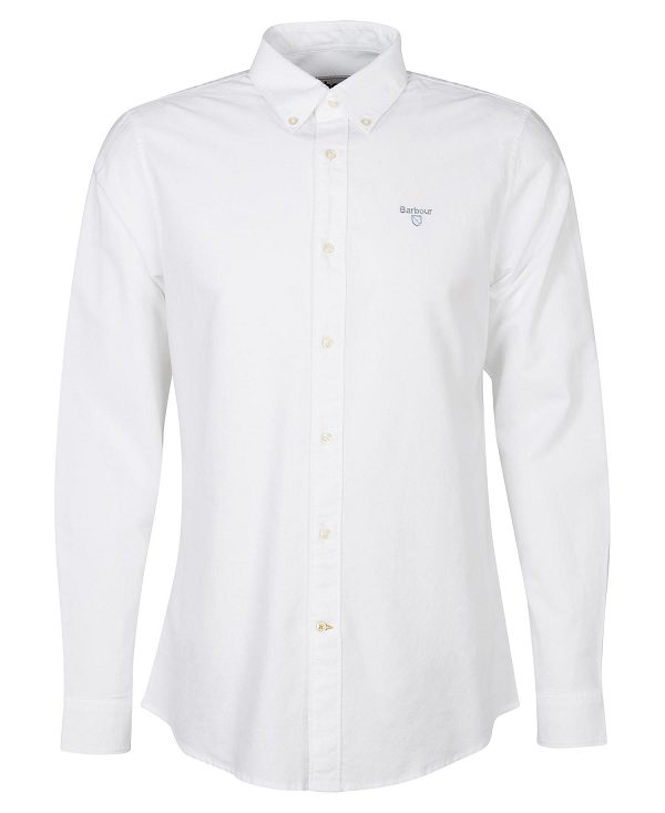 Barbour Oxford Tailored Long-sleeved Striped Shirt White | BABO87652