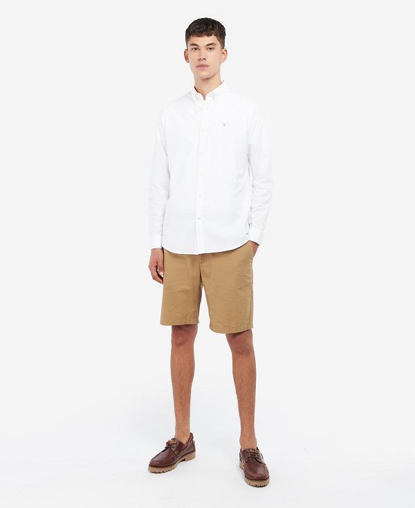 Barbour Oxford Tailored Long-sleeved Striped Shirt White | BABO87652