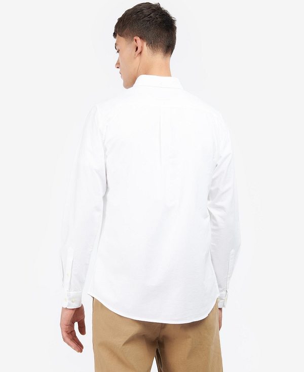 Barbour Oxford Tailored Long-sleeved Striped Shirt White | BABO87652