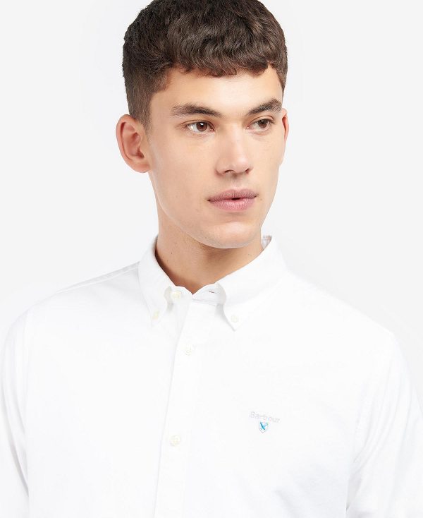 Barbour Oxford Tailored Long-sleeved Striped Shirt White | BABO87652