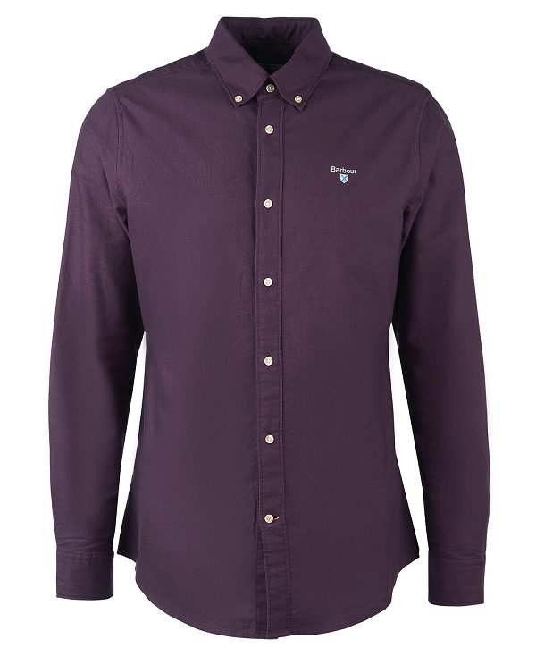 Barbour Oxford Tailored Shirt Purple | BABO87884