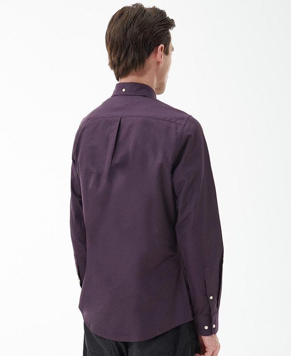 Barbour Oxford Tailored Shirt Purple | BABO87884