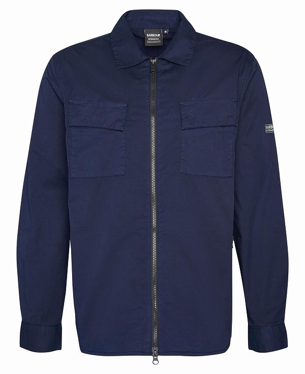 Barbour Parson Overshirt Navy | BABO87974