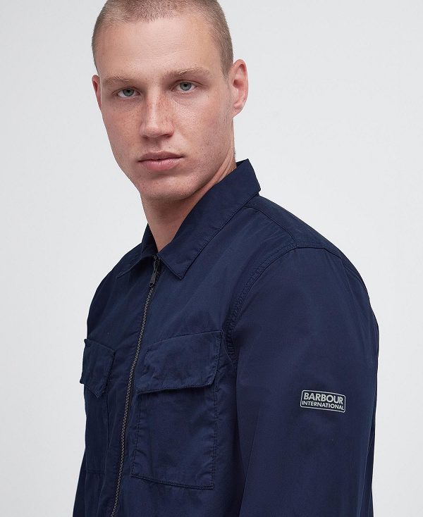 Barbour Parson Overshirt Navy | BABO87974