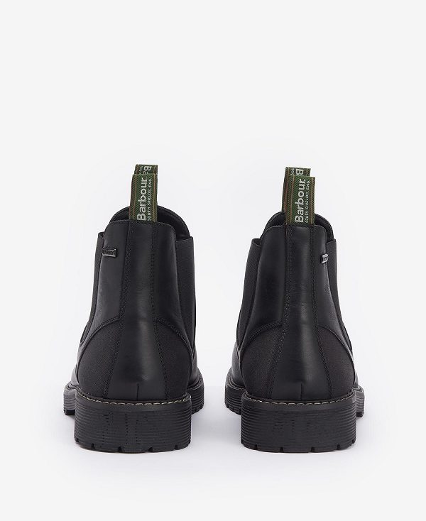 Barbour Patton Chelsea Boots Classic Black | BABO88854