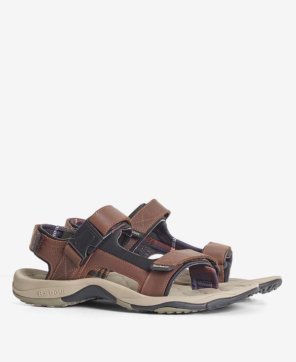 Barbour Pawston Sandals Classic Brown | BABO88885