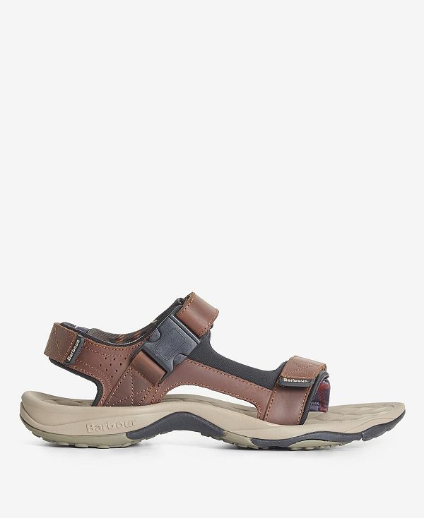 Barbour Pawston Sandals Classic Brown | BABO88885