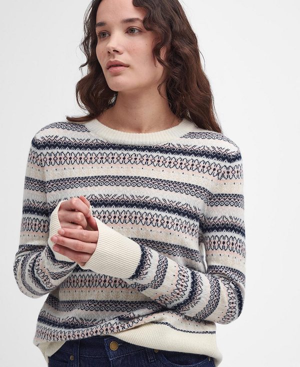 Barbour Peak Striped Crew Neck Jumper Multi | BABO89764