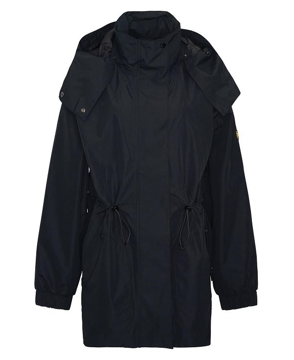 Barbour Pedal Oversized Waterproof Jacket Classic Black | BABO89387