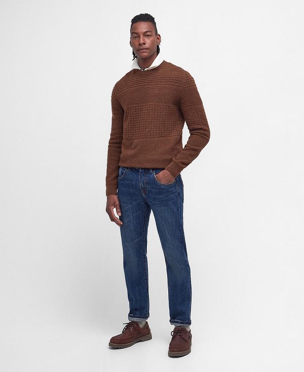 Barbour Pegswood Knitted Jumper Orange | BABO88600