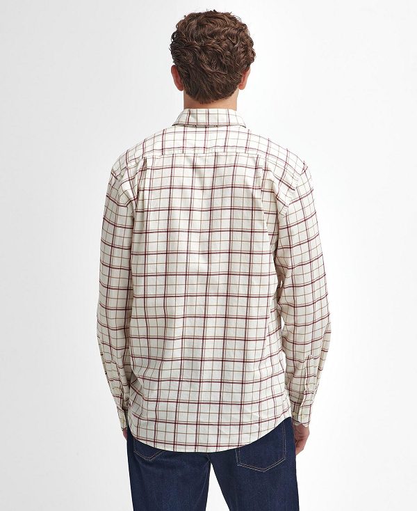 Barbour Pelton Regular Long-sleeved Shirt Red | BABO87911