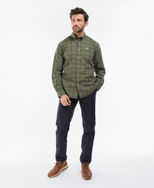 Barbour Pelton Shirt Olive | BABO87930