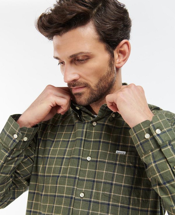 Barbour Pelton Shirt Olive | BABO87930