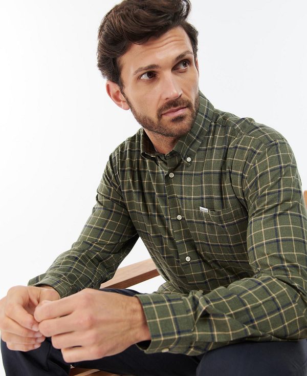 Barbour Pelton Shirt Olive | BABO87930