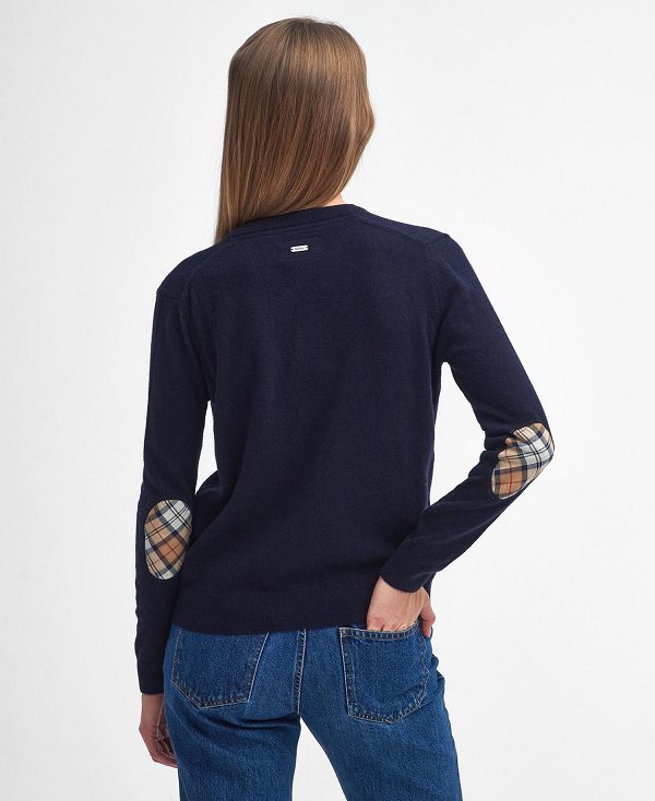 Barbour Pendle Cardigan Navy | BABO89748