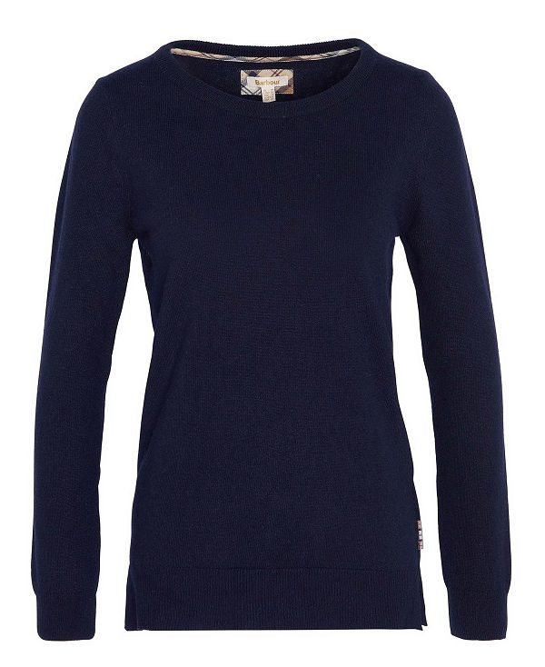 Barbour Pendle Crew Neck Jumper Navy | BABO89717