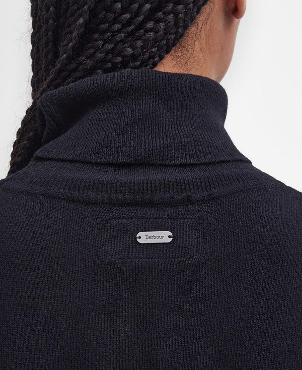 Barbour Pendle Roll-neck Jumper Black | BABO89730