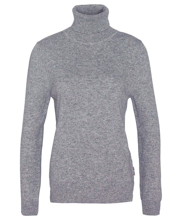 Barbour Pendle Roll-neck Jumper Grey | BABO89739