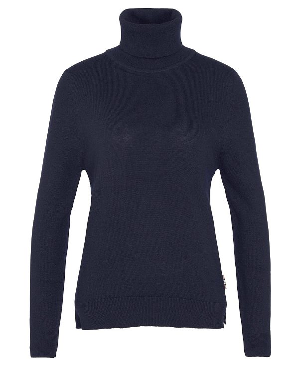 Barbour Pendle Roll-neck Jumper Navy | BABO89714