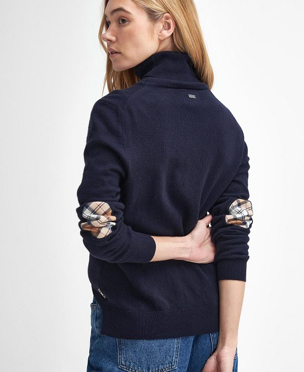 Barbour Pendle Roll-neck Jumper Navy | BABO89714