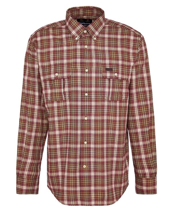 Barbour Penrice Regular Long-sleeved Shirt Red | BABO87889