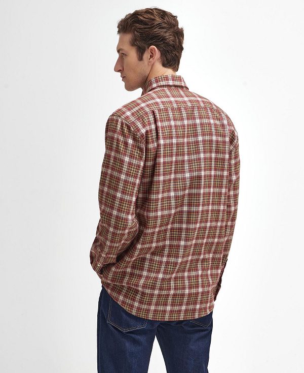 Barbour Penrice Regular Long-sleeved Shirt Red | BABO87889