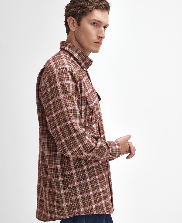 Barbour Penrice Regular Long-sleeved Shirt Red | BABO87889