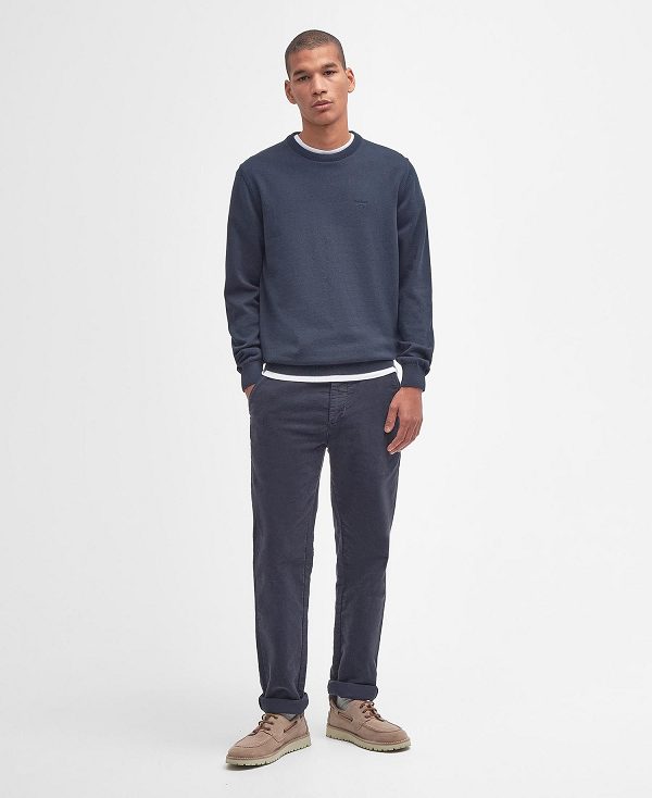 Barbour Pima Cotton Crew Neck Charcoal | BABO88589