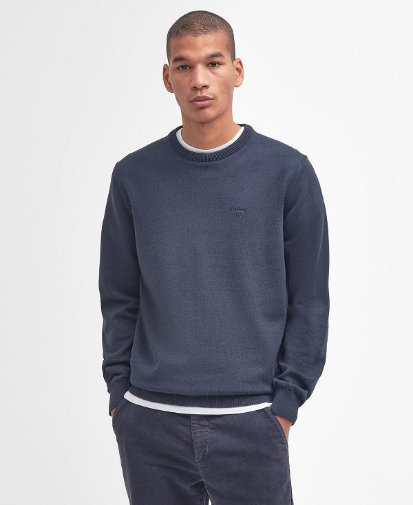 Barbour Pima Cotton Crew Neck Charcoal | BABO88589