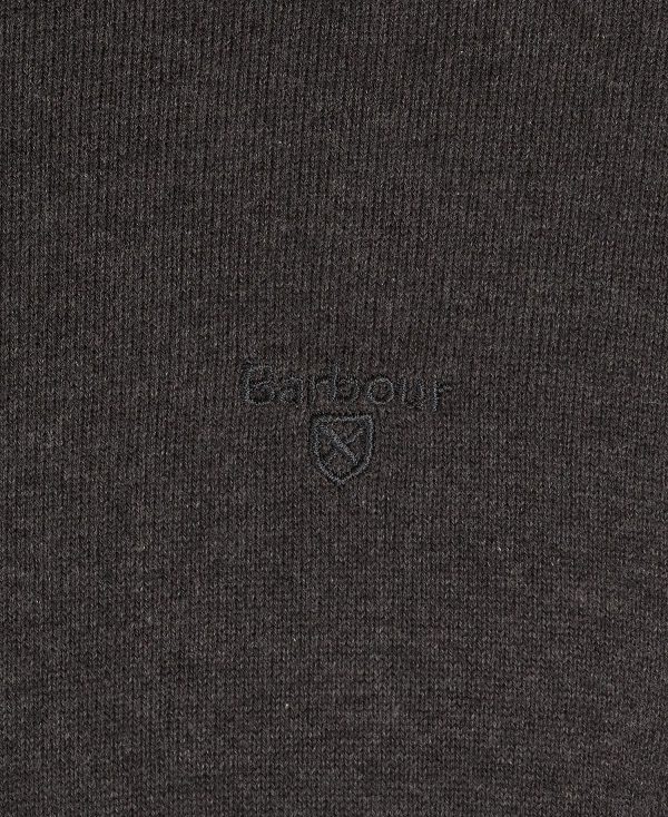 Barbour Pima Cotton Crew Neck Deep Grey | BABO88581