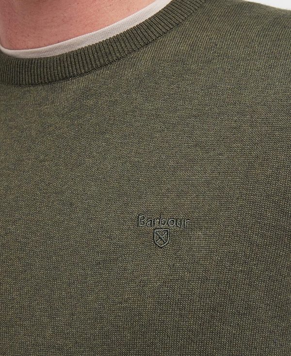 Barbour Pima Cotton Knitted Jumper Green | BABO88596