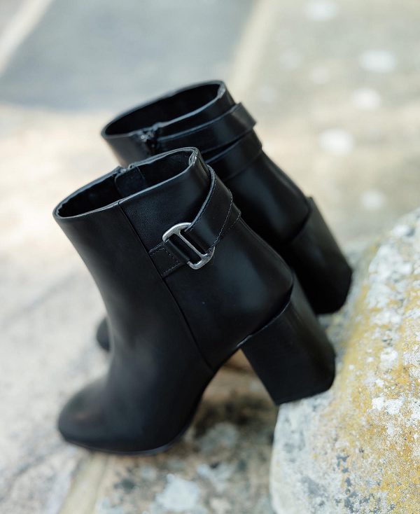 Barbour Piper Heeled Ankle Boots Classic Black | BABO89872