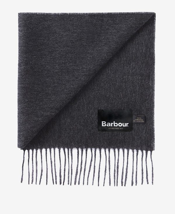 Barbour Plain Lambswool Scarf Seaweed | BABO89101