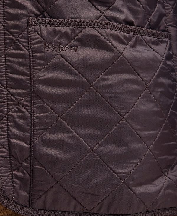 Barbour Polarquilt Zip-in Liner Dark Brown | BABO87509