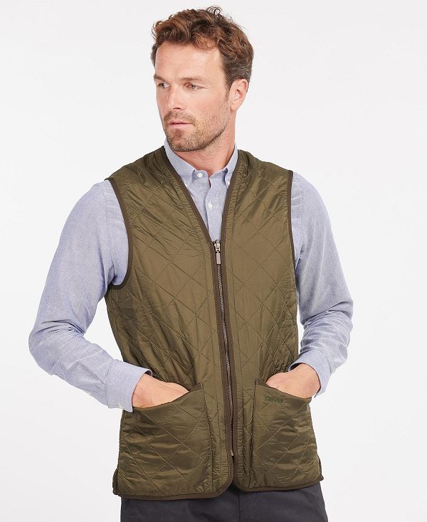 Barbour Polarquilt Zip-in Liner Olive | BABO87517