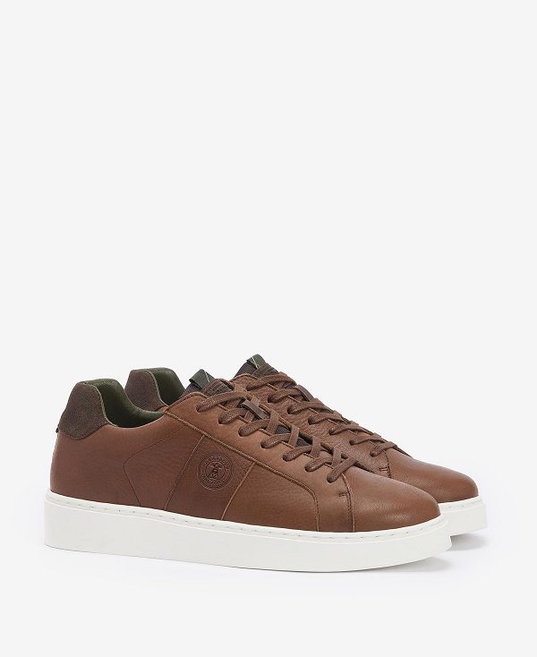 Barbour Ponting Trainers Classic Brown | BABO88889