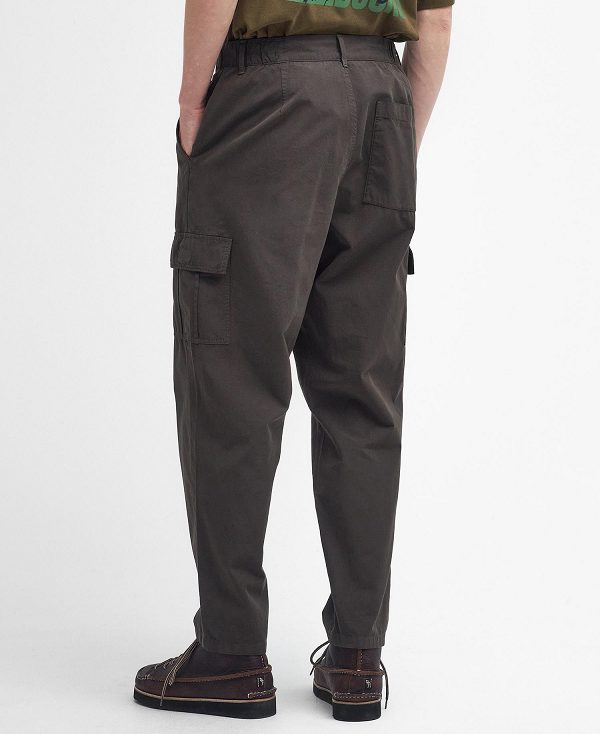 Barbour Portland Ripstop Cargo Trousers Black | BABO88834