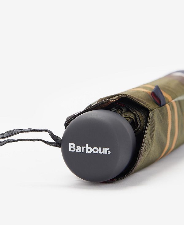 Barbour Portree Tartan Umbrella Soft Mint | BABO89163