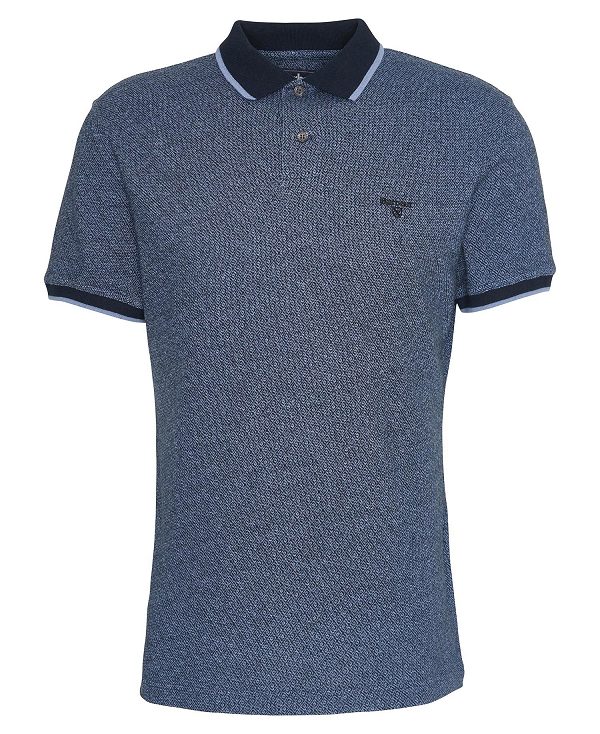 Barbour Powburn Polo Shirt Classic Navy | BABO88210