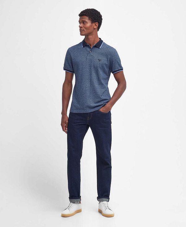 Barbour Powburn Polo Shirt Classic Navy | BABO88210