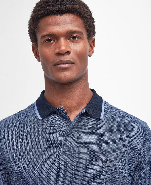 Barbour Powburn Polo Shirt Classic Navy | BABO88210