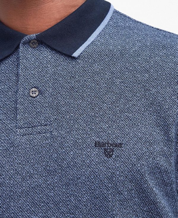 Barbour Powburn Polo Shirt Classic Navy | BABO88210