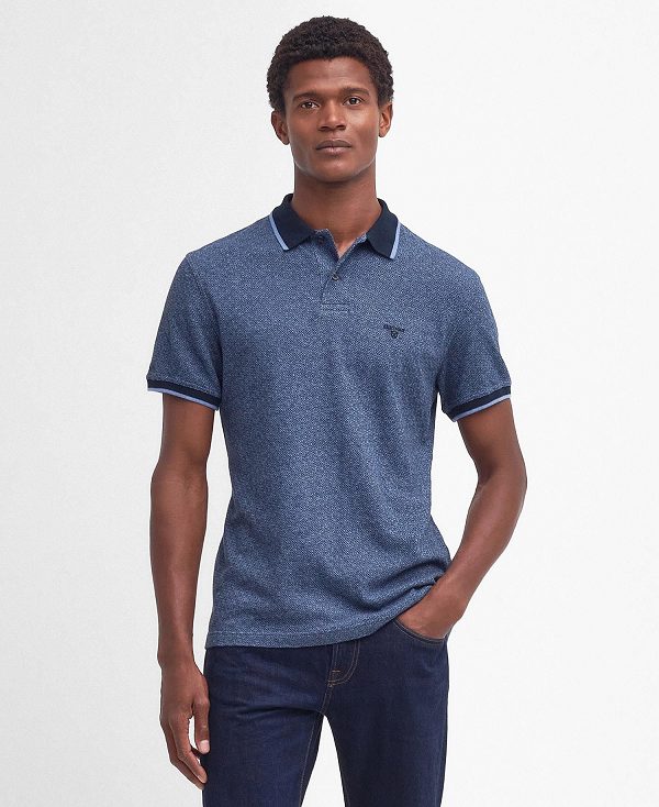 Barbour Powburn Polo Shirt Classic Navy | BABO88210